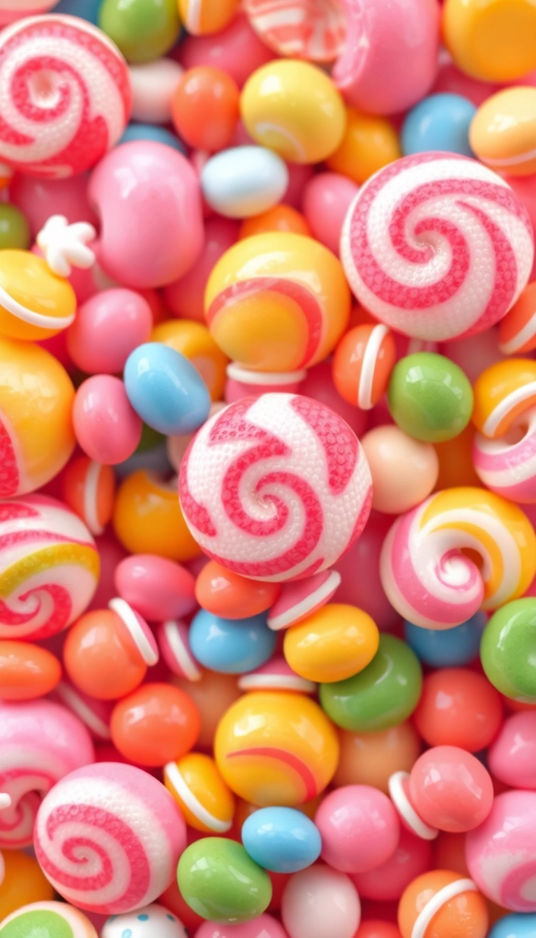 Best AI Mixed Candies Close Up Phone Masterful Wallpaper